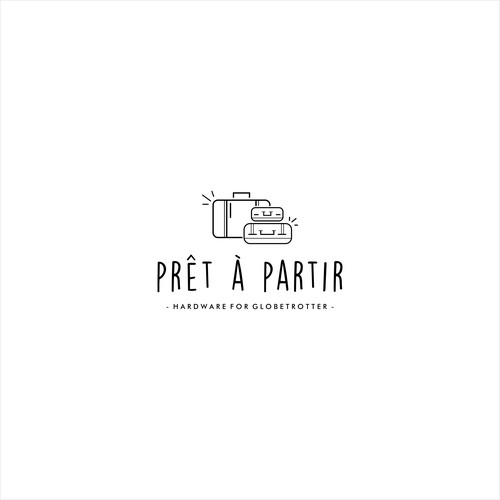 Concept logo for pret a partir