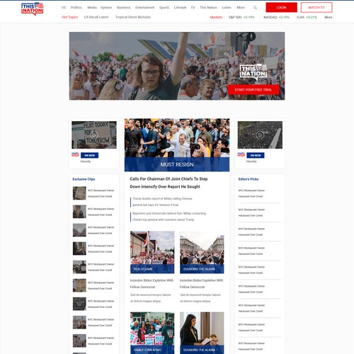 Wordpress Design for Political Blog