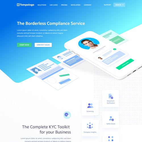 Clean & Modern Landing Page Design