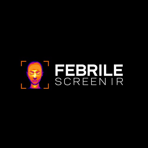 A face screening logo for 'Febrile Screen IR'