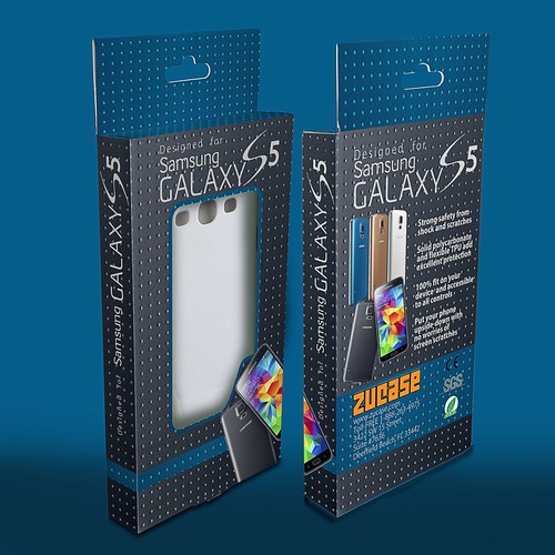 Create a Carton Packing Design for a Great Galaxy S5 Quality Case