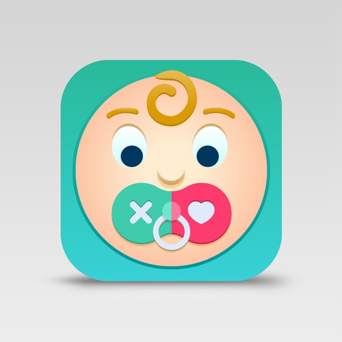 A fun app icon for a successful parenting app
