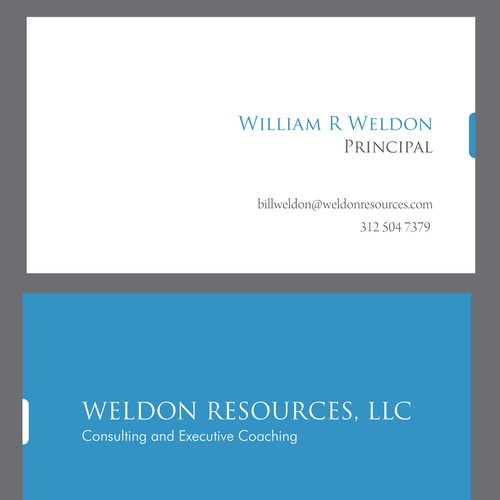 Create the next business card for WELDON  RESOURCES, LLC