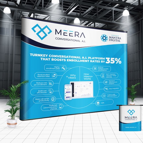 MEERA Conversational A.I. Trade show booth