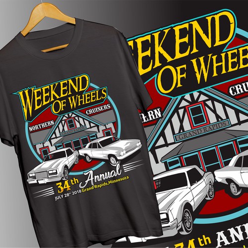 car show tshirt design