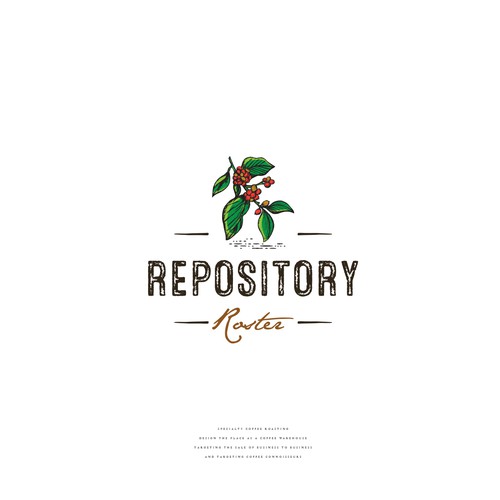 Vintage logo for a Coffee Roastery