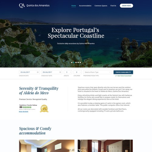 Modern & Clean Website Design for a Hotel