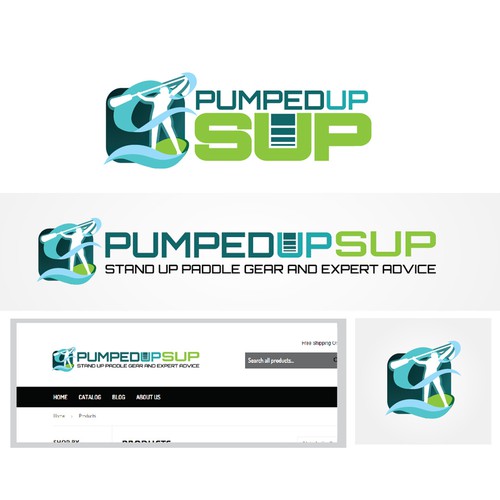 Logo for inflatable stand up paddle board
