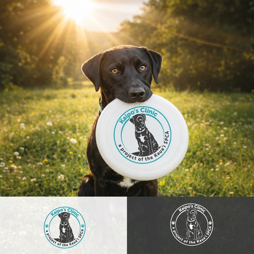 Circular pet clinic badge