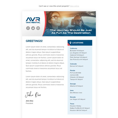 AVR Email Design