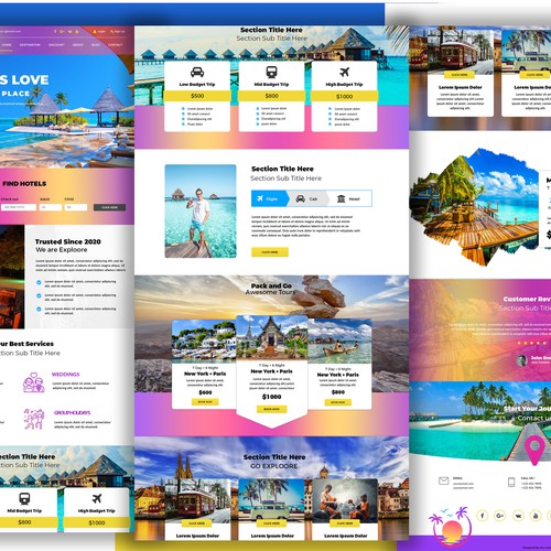 Travel Website Design