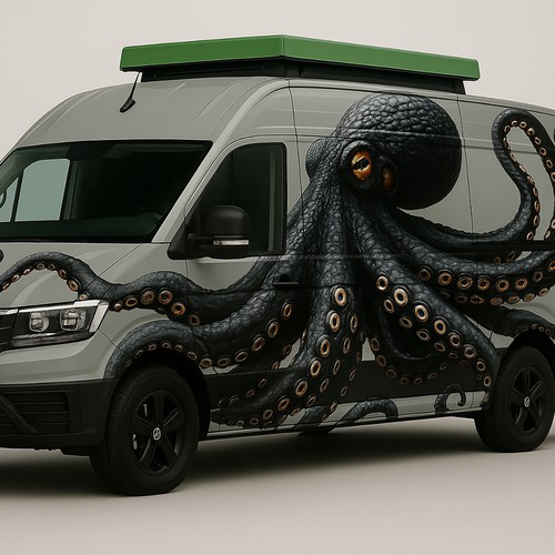 Octopus Theme Car Wrap Design 