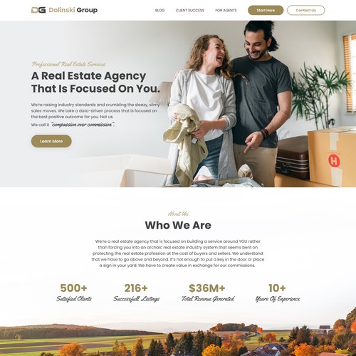 Website Design For A Real Estate Agency