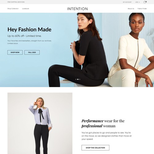 INTENSION - Shopify Store Design and Development