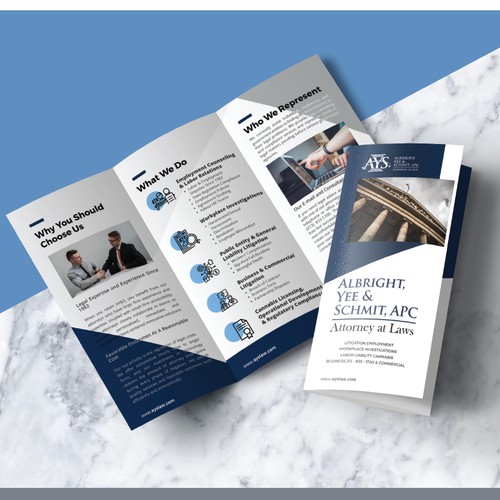 Modern and Sleek Attorney Brochure