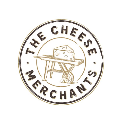 Bold logo for The Cheese Merchants