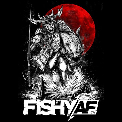 Samurai Fishing T-Shirt