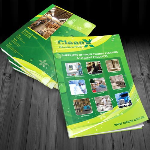 Help CleanX Cleaning Supplies with a new brochure design