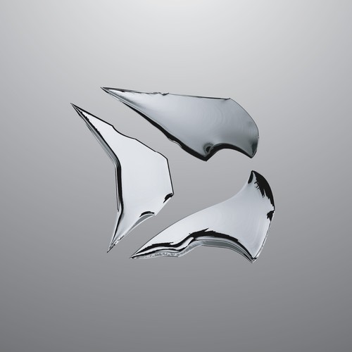abstract cyborg head(letter B mark)