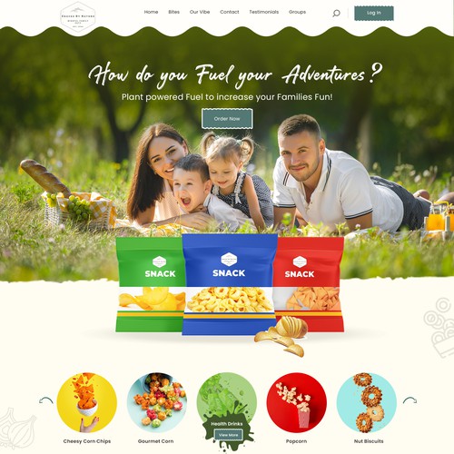Natural Snacks for Kids Homepage