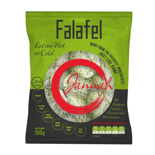 Packaging Design  for a Falafel producer company 