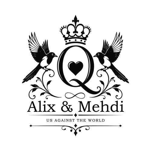 Couple tattoo logo