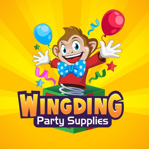 Fun Logo for a Party Supplies Shop
