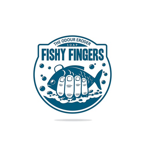 Create a logo for a soap that removes fish smell from your hands after fishing