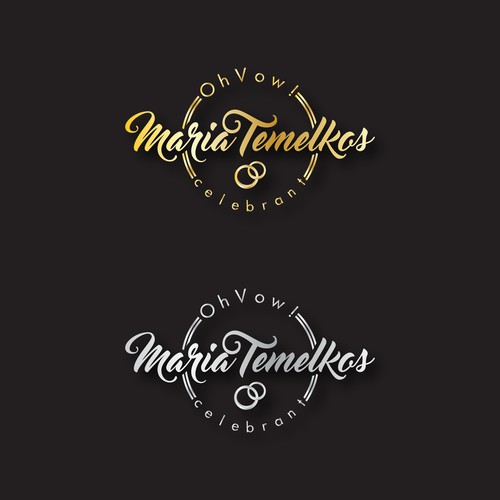Logo concept for OH VOW : Maria Temelkos Celebrant