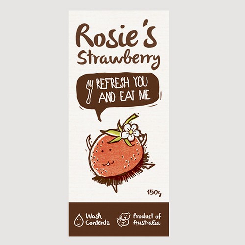 Create a fun, quirky product label for R.S.