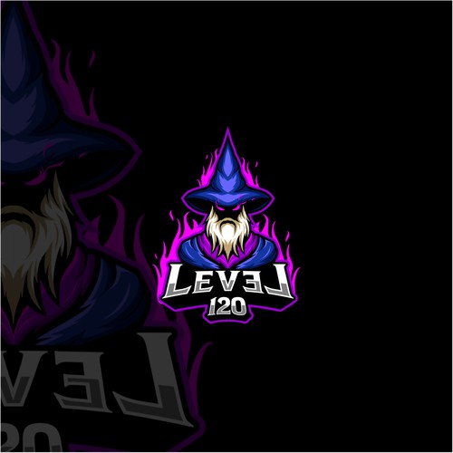 Gaming theme logo for beard oil company