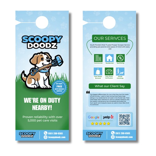 Scoopy Doodz Door hanger