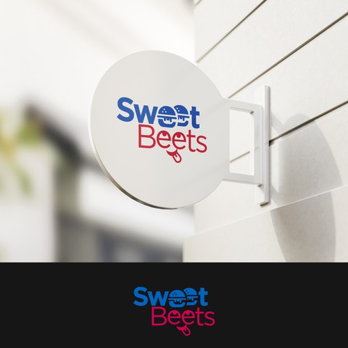 Sweet Beets logo design for vegan restaurant