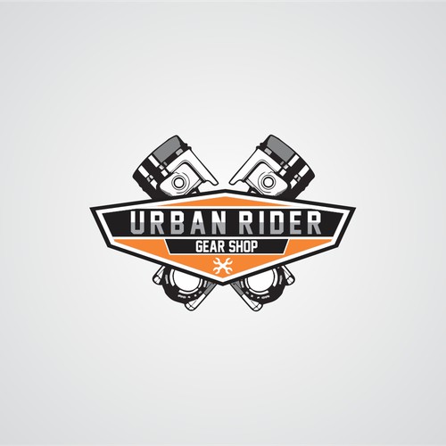 Logo for urban motorcycle gear shop