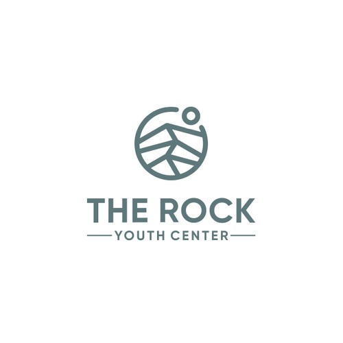 99NONPROFITS WINNER: Young, Minimalist, Sleek Logo For a 'The Rock Youth Center'