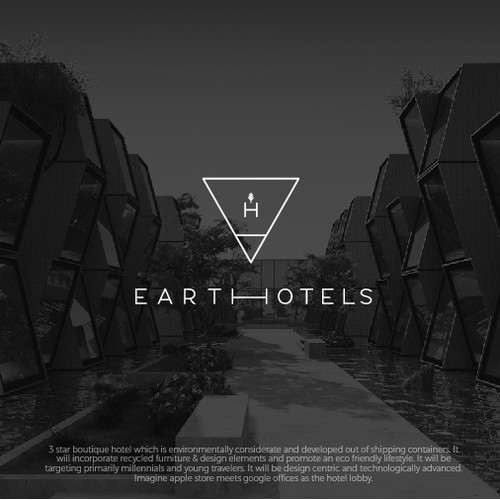 logo concept for design hotel