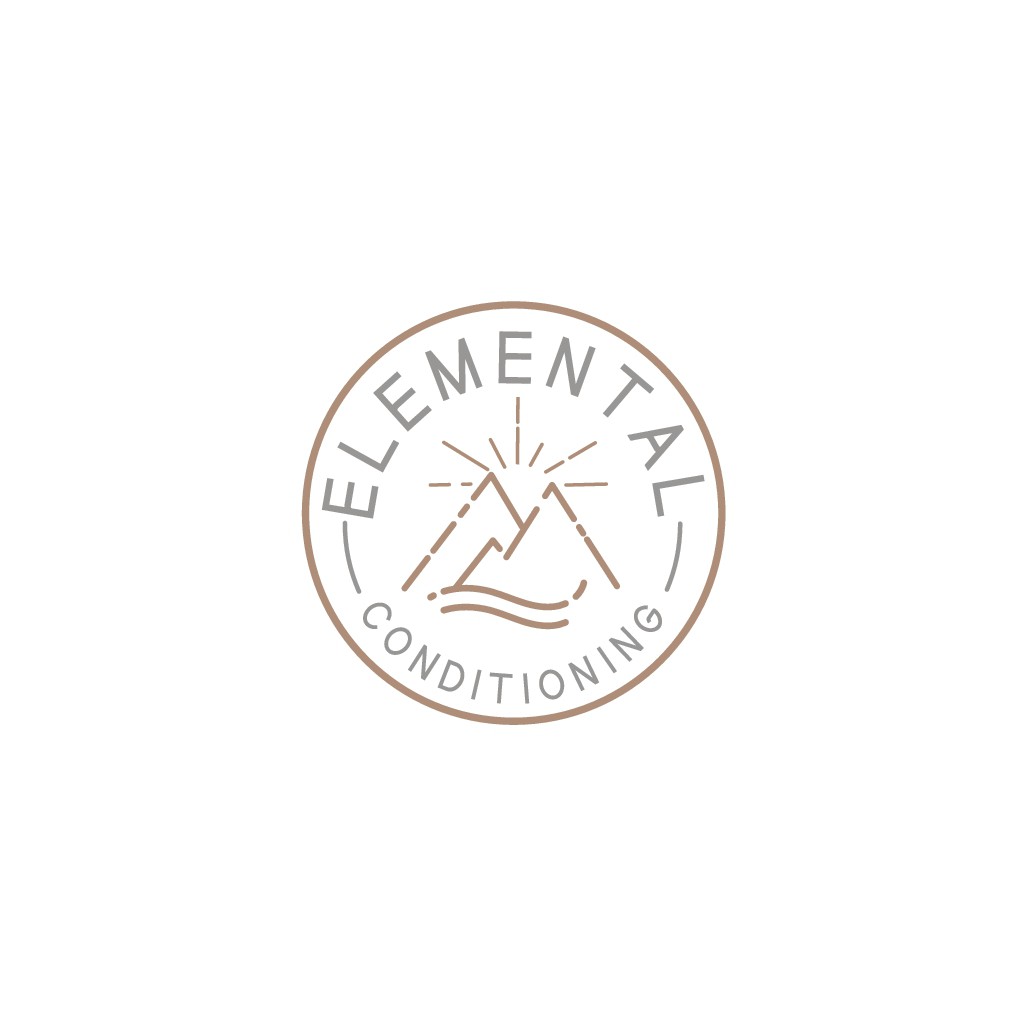 Mountain and River/wave logo for Pilates and Personal Training Studio