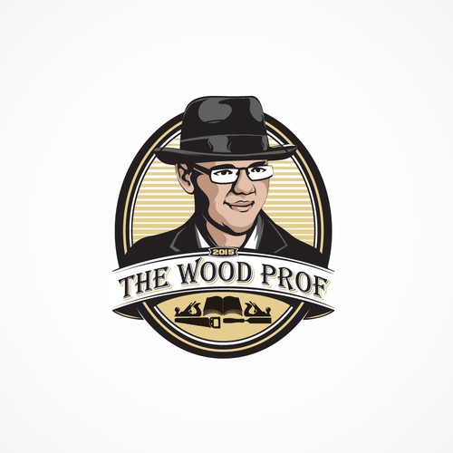 Vintage Logo for Professor of Woodworking 