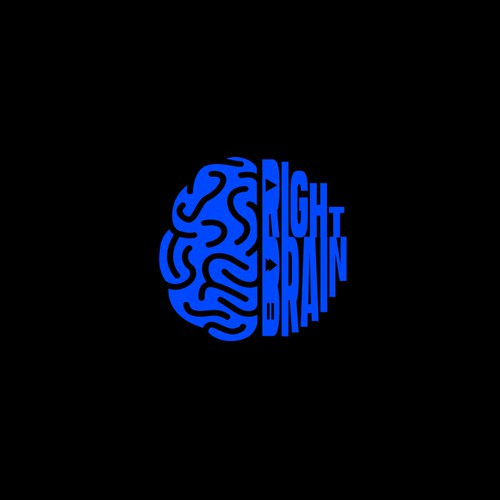 unique bold logo for Right Brain