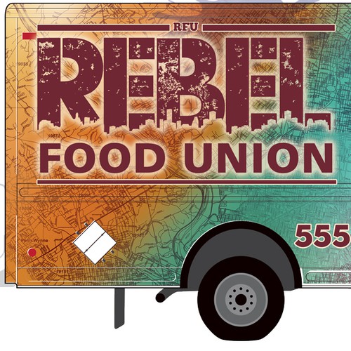 Food truck wrap