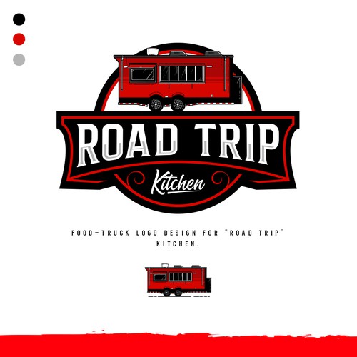 Logo design for a Food-Truck "Road Trip Kitchen"
