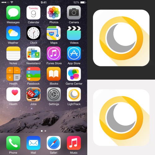 Icon design for the LightTrack application