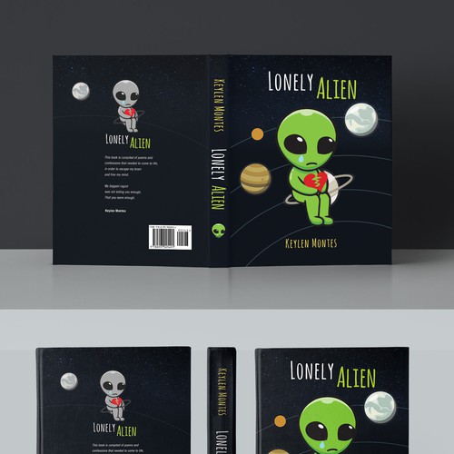 Lonely Alien - Cover for a poetry book