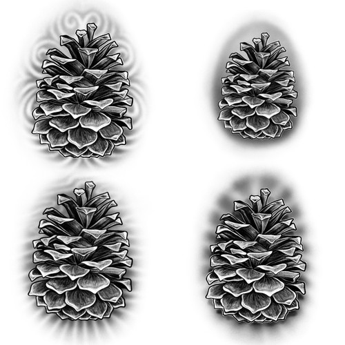 Pine Cone Tattoo