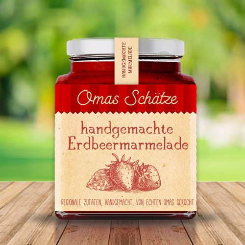 Handcrafted strawberry jam