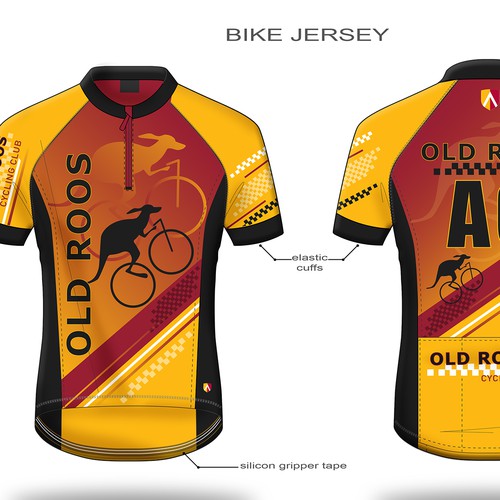 Design for cycling club jersey.