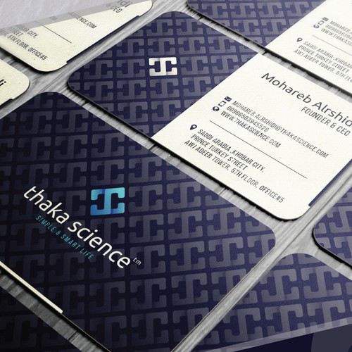 Business card for artificial intelligence technology company