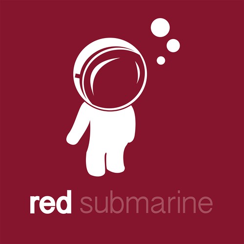 Give the red submarine a new logo