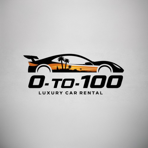Car rental logo concept