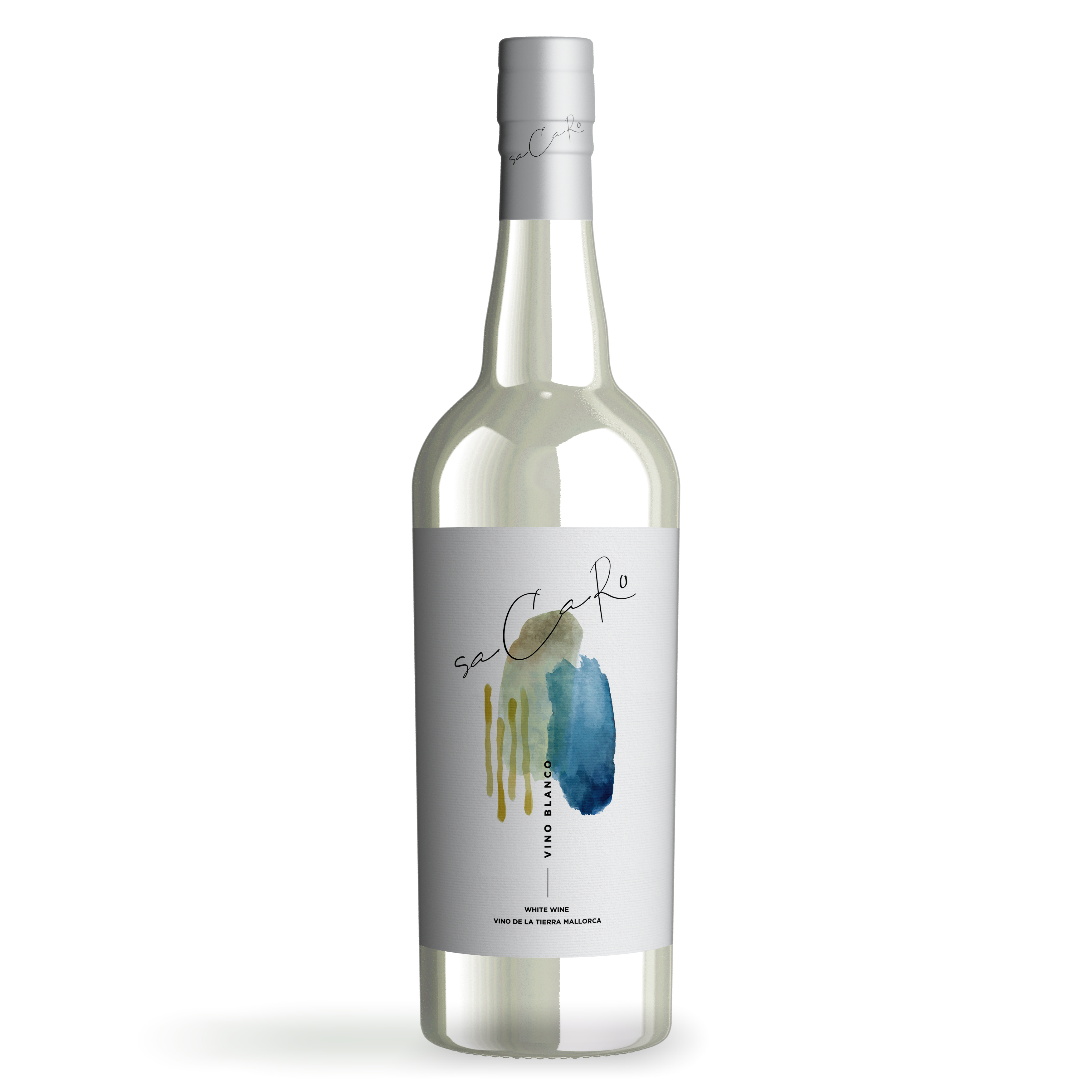 Wine label for a spanish fruity wine for elevated demands